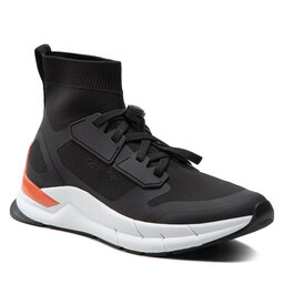 

Снікерcи Calvin Klein High Top Lace Up Knit HM0HM00760 Black/Coral 0GP, Чорний