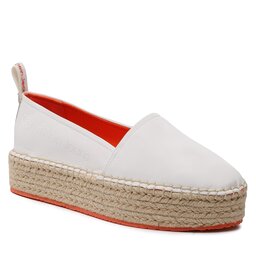 Calvin Klein Jeans Espadrilles Calvin Klein Jeans Flatform Espadrille Soft Ny YW0YW00989 White YBR