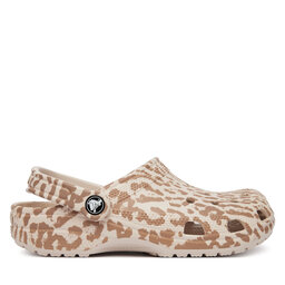 Crocs Pantoletten Crocs Classic Pop Animal Clogs 214153 Beige