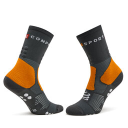 

Високі шкарпетки unisex Compressport Hiking SCRU2011011 Magnet/Autumn Glory, Сірий