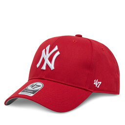 47 Brand Czapka z daszkiem 47 Brand MLB New York Yankees Raised Basic '47 MVP B-RAC17CTP Czerwony