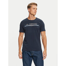 La Martina La Martina T-Shirt ZMR009 JS206 Dunkelblau Regular Fit