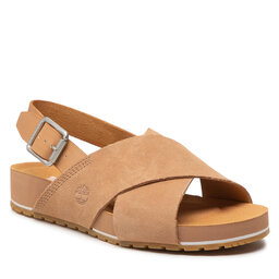 Timberland Szandál Timberland MalibuWaves Basic X Strap TB0A41MQCW81 Medium Beige Suede