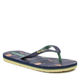 Pepe Jeans Šlepetės per pirštą Pepe Jeans Beach Palm Boy PBS70051 Navy 595