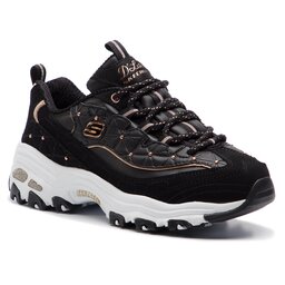 

Снікерcи Skechers D'lites Glamour Feels 13087/BKRG Black/Rose Gold, Чорний