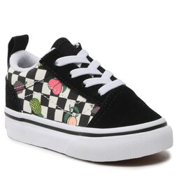 Vans Textilskor Vans Old Skool Elastic Lace VN0005WUY281 Fruit Checkerboard Black