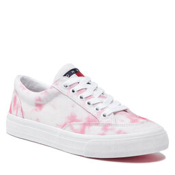 Tommy Jeans Plátěnky Tommy Jeans Bloom Print Low Cut EN0EN01872 Fresh Pink/Tie Dye 0K7