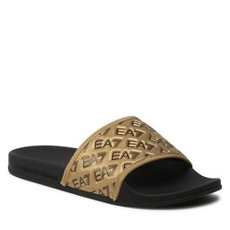 EA7 Emporio Armani Чехли EA7 Emporio Armani XCP010 XK340 M700 Black/Gold