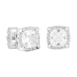 ICED STUFF Orecchini ICED STUFF Princess Square Oro bianco