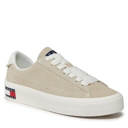 Tommy Jeans Sneakers Tommy Jeans Tjw Vulc Flatform Suede Sneaker EN0EN02519 Bleached Stone AEV