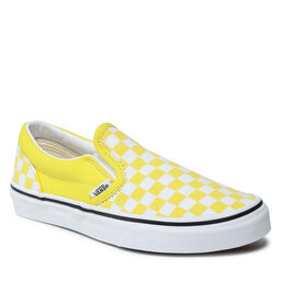 Vans Гуменки Vans Classic Slip-On VN0A4UH8ABP1 (Checkerboard) Blazing Ye