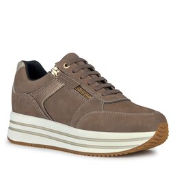 Geox Sneakers Geox D Kency D36QHA 0767B C6W9H Dk Taupe/Lead
