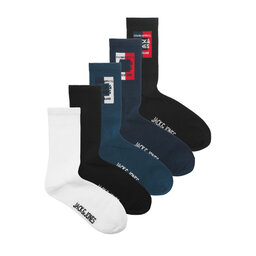 Jack&Jones 5 pares de calcetines altos para hombre Jack&Jones 12237458 Black 4240617