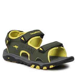 KangaRoos Sandaler KangaRoos 10049 000 8095 Olive/Lemon Chrome