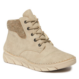 Rieker Botine Rieker 55000-60 Champignon / Wood 60