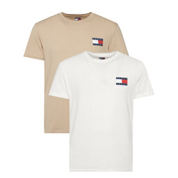Tommy Jeans Tommy Jeans Pack de 2 camisetas Ess Flag DM0DM22143 De color Slim Fit