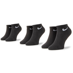 Nike Lot de 3 paires de chaussettes basses unisexe Nike SX7667-010 Noir