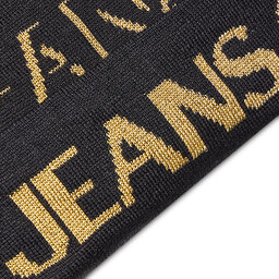 

Шапкa Versace Jeans Couture 73VAZK46 Allover Logo Lurex G89, Чорний
