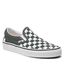 

Кросівки Vans Classic Slip-On VN0A33TB9HO1 (Checkerboard) Thyme/Trwht, Зелений