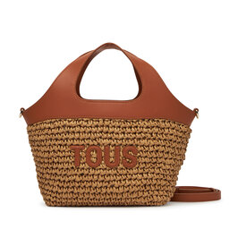 TOUS Handtasche TOUS Lirio Rafia 2002205343 Braun