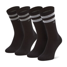 Calvin Klein Unisex ilgų kojinių komplektas (2 poros) Calvin Klein 701218711 Black 001