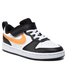 Nike Обувь Nike Court Borough Low 2 (PSV) BQ5451 115 White/Total Orange/Black