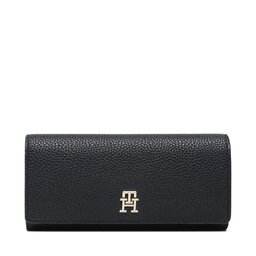 Tommy Hilfiger Große Damen Geldbörse Tommy Hilfiger Th Emblem Lrg Flap Wallet AW0AW14651 DW6