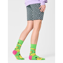 Happy Socks Ponožky Vysoké Unisex Happy Socks BAN01-7000 Zelená