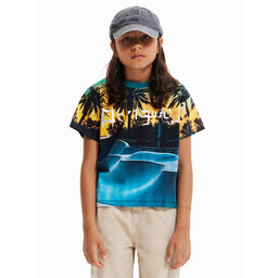 Desigual Desigual T-Shirt 23SBTK15 Dunkelblau Regular Fit