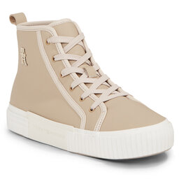 

Снікерcи Tommy Hilfiger Vulc Th Leather Sneaker Hi FW0FW07550 Merino ABO, Бежевий