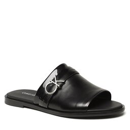 Calvin Klein Șlapi Calvin Klein Almond Slide Sandal W/Hw HW0HW01604 Ck Black BEH