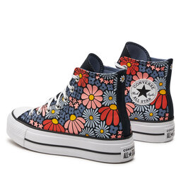 

Кеди Converse Chuck Taylor All Star Lift Platform Floral A08112C Black/White/Pale Magma, Кольоровий