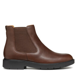 Geox Kotníková obuv s elastickým prvkem Geox D Spherica Ec1 D16QRC 00043 C6006 Hnědá