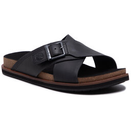 Timberland Sandaler Timberland Amalfi Vibes Cross Slide TB0A2B65015 Black Leather