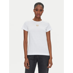 PINKO PINKO T-Shirt Bussolotto 100355 A2OD Weiß Regular Fit