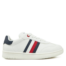 Tommy Hilfiger Sneakersy Tommy Hilfiger Stripe Low Cut Lace-Up Sneaker T3X9-33850-1355 M Bílá