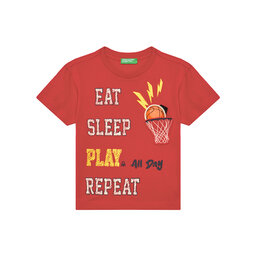United Colors Of Benetton United Colors Of Benetton T-Shirt 3I1XG10J6 Κόκκινο Regular Fit