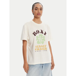 Roxy Roxy Camiseta Hangloose Poster ERJZT06018 Écru Regular Fit