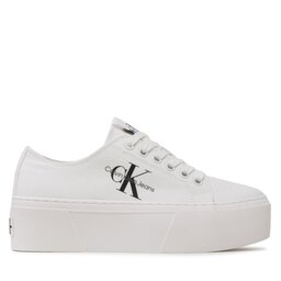 Calvin Klein Jeans Гуменки Calvin Klein Jeans Cupsole Low Txt YW0YW01033 Бял