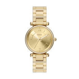 Fossil Годинник Fossil Carlie ES5465 Золотий