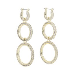 Luv AJ Fülbevaló Luv AJ Triple Pave Hoops HOL22-E-TPH-G Gold