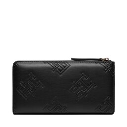 

Великий жіночий гаманець Tommy Hilfiger Th Refined Large Za Mono AW0AW15756 Black BDS, Чорний