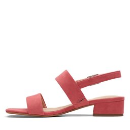 

Босоніжки Clarks Seren25 Strap 26171864 Strawberry Suede, Рожевий