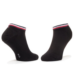 

Набір 2 пар низьких шкарпеток unisex Tommy Hilfiger 320204001 Black 200, Чорний