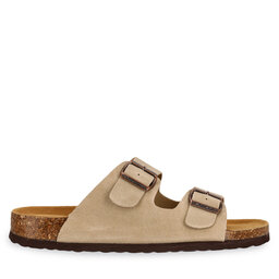 CRUZ Šľapky CRUZ Cosimo Leather CR252323 Béžová