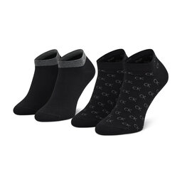 Calvin Klein Vyriškų trumpų kojinių komplektas (2 poros) Calvin Klein 701218715 Black 001