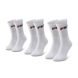 Fila Unisex ilgų kojinių komplektas (3 poros) Fila F9505 White 300
