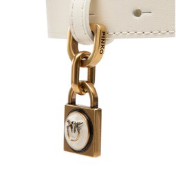 

Жіночий ремінь Pinko Love Lock H2 Belt AI 22-23 PLT01 1H213G Y5H7 Avorio Z14Q, Білий