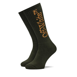 Off-White Hohe Herrensocken Off-White OMRA075S23KNI0015620 Grün