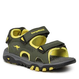 KangaRoos Sandale KangaRoos 10049 000 8095 M Olive/Lemon Chrome